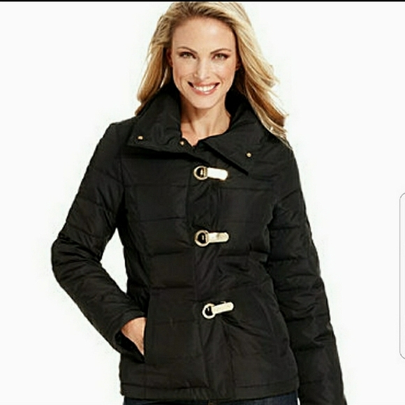 Woman's Charter Club Black Full Zip Puffer Jacket Size Medium - Picture 11 of 11